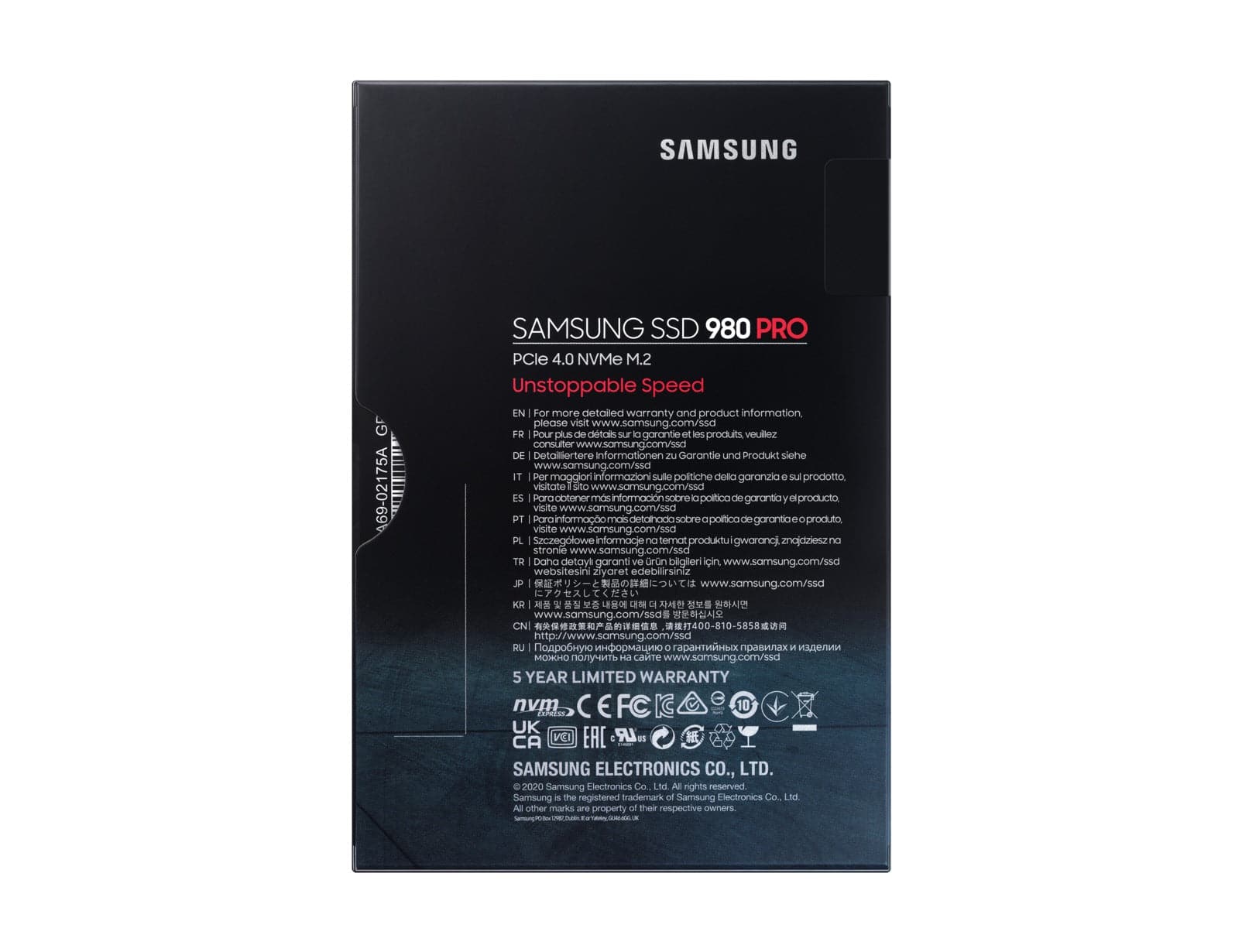 Samsung 980 PRO SSD MZ-V8P1T0BW 1TB M.2