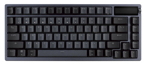 ASUS M701 ROG AZOTH/NXRD/FR – taster og arbejdsflade set ovenfra (vinkel 2); tastaturlayout illustrativt