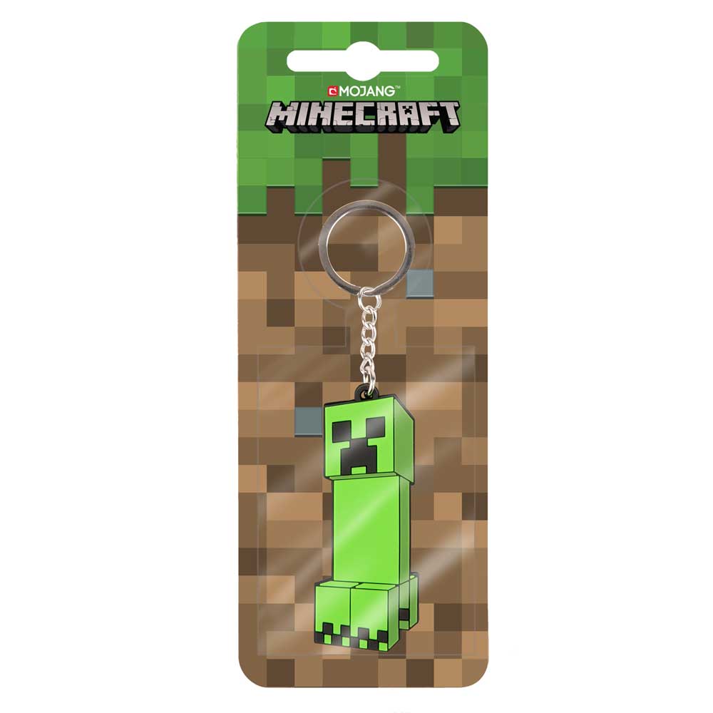 Minecraft Creeper Anatomy Flip Nyckelring