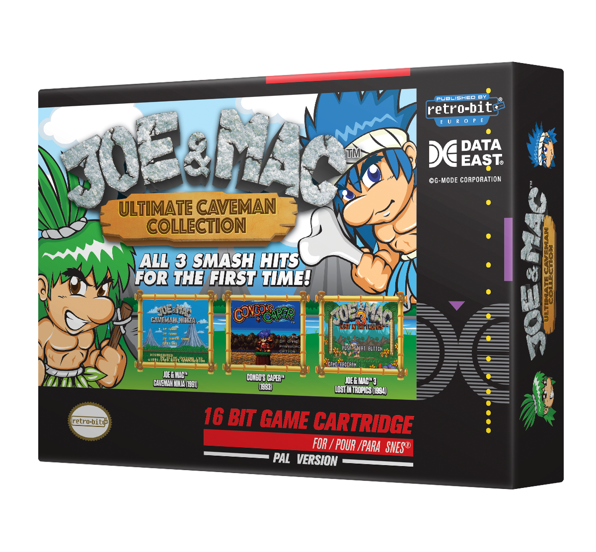 Retro-Bit Joe And Mac Collection SNES /Retro Gaming Console