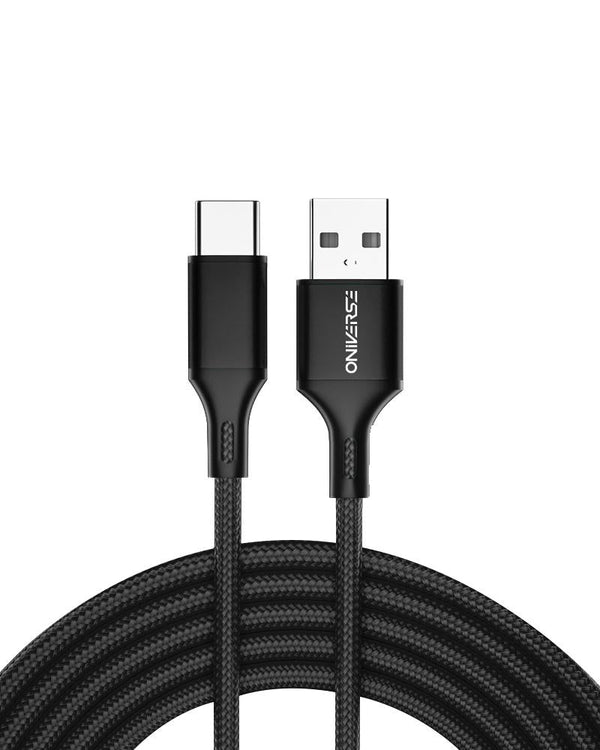 Universe USB-A till USB-C laddningskabel, 3 M - Svart