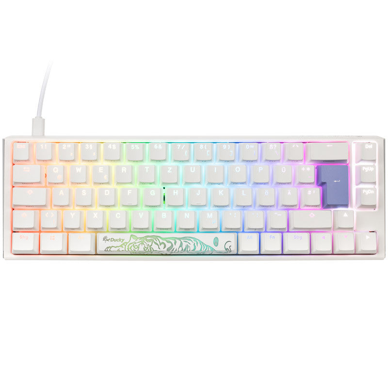 Ducky One 3 - Classic Pure White Nordic - SF 65% - Cherry Silent Red
