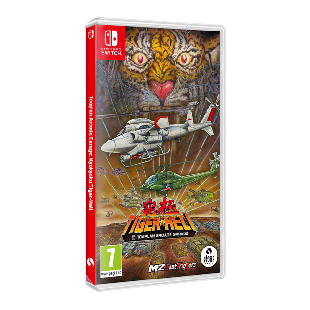 Toaplan Arcade Garage: Kyukyoku Tiger-Heli – omslag til Nintendo Switch
