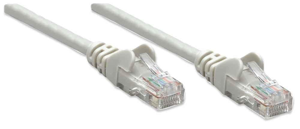 INTELLINET Patchkabel RJ45 U/UTP Cat6 3.00m Hebelschutz grau Intellinet