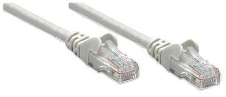 INTELLINET Patchkabel RJ45 U/UTP Cat6 5.00m Hebelschutz grau Intellinet