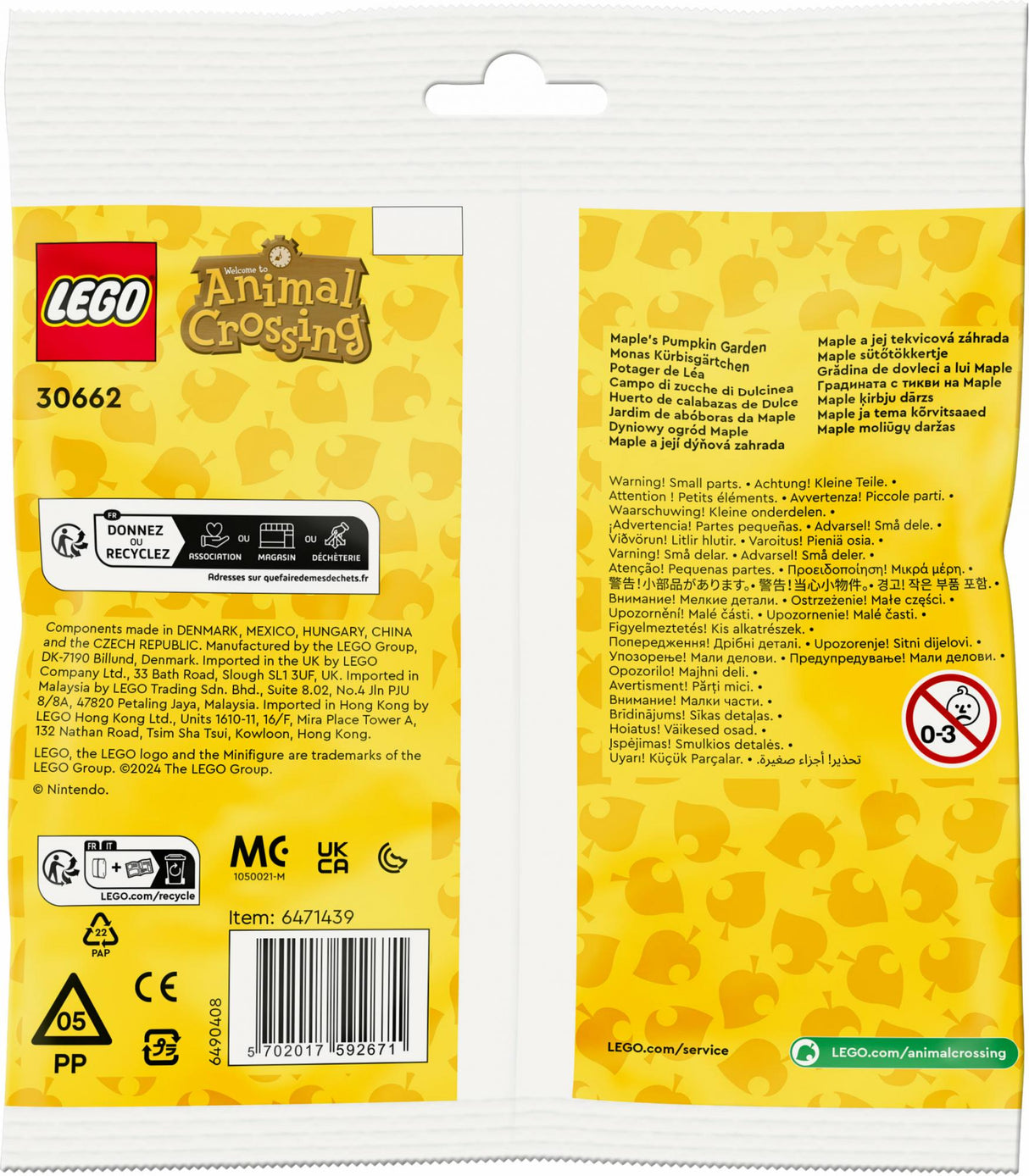 LEGO 30662 Animal Crossing Mona's Pumpkin Patch LEGO