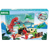 BRIO World julekalender 2025 – tog og dinosaurfigurer