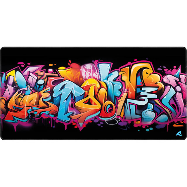 Sharkoon SKILLER SGP40 D13 musemåtte med farverigt graffitimotiv