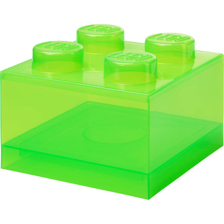 Room Copenhagen LEGO Storage Brick 4 Top Lid Translucent (light green/transparent) Room Copenhagen