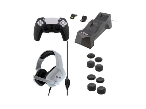 Nyko Deluxe Master Pak – tilbehørssæt til PlayStation 5 – pakkens tilbehør