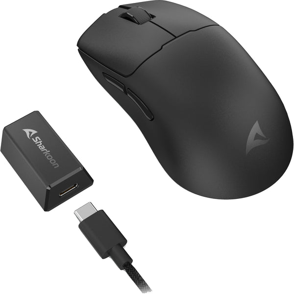 Sharkoon SKILLER SGM70W trådløs gamingmus – sort, 26.000 DPI, 49 g