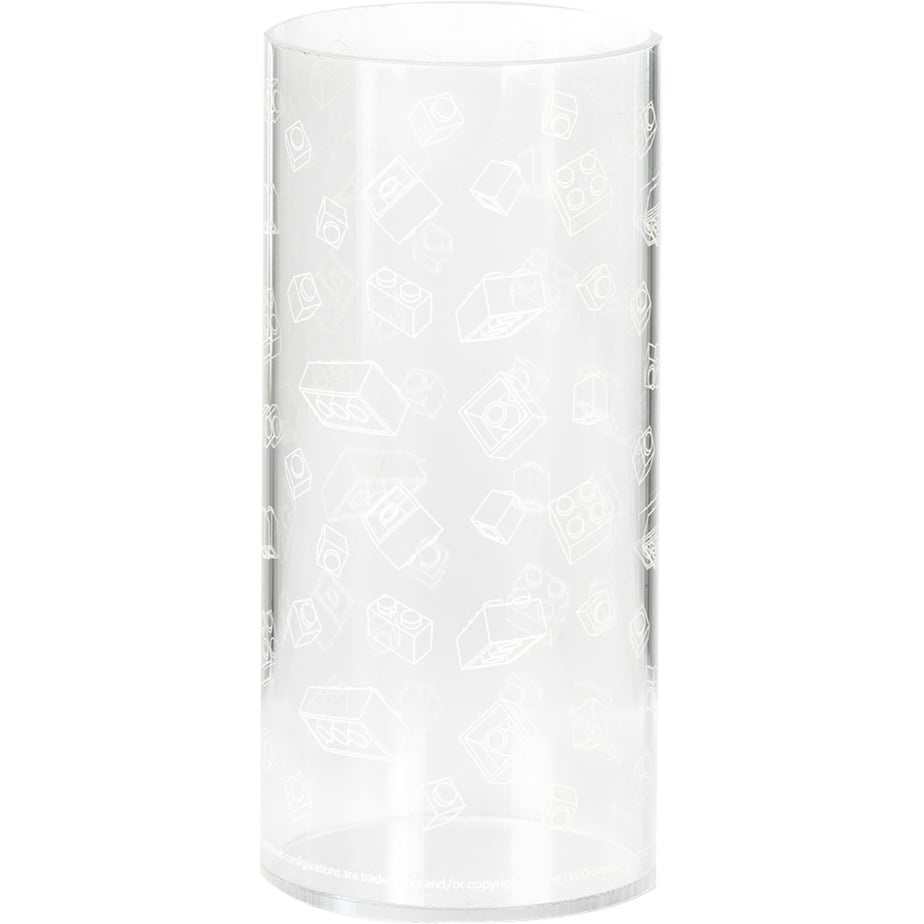 Room Copenhagen LEGO Cylinder Vase Brick Art Line (transparent) Room Copenhagen