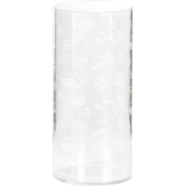 Room Copenhagen LEGO Cylinder Vase Brick Art Line (transparent) Room Copenhagen