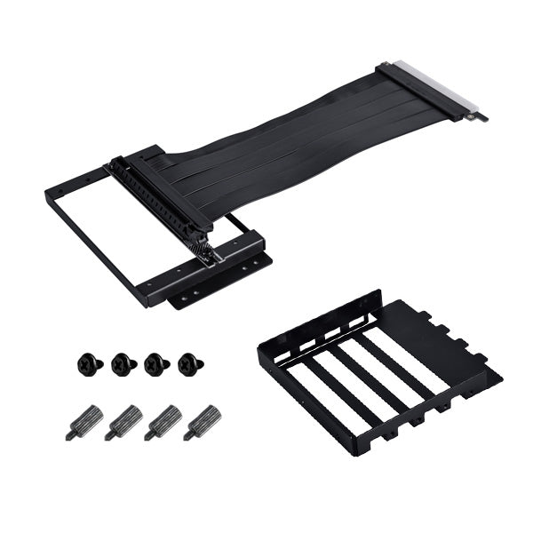 Lian Li O11D-1X Riser Card-kabel + PCI-kortplatsfäste - Svart