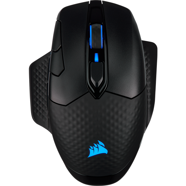 CORSAIR Gaming DARK CORE RGB PRO Optisk Trådlös Kabel Svart
