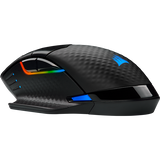 CORSAIR Gaming DARK CORE RGB PRO Optisk Trådlös Kabel Svart
