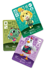 Nintendo Animal Crossing amiibo-kort Serie 1, 3 stk. – Eksempler på kort, indholdet varierer