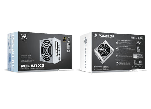 COUGAR POLAR X2 1050W ATX3.1/80 Plus Platinum, modulær strømforsyning – produktdetalje