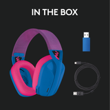 Logitech - G435 Lightspeed Wireless Gaming Headset - Blå