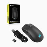 CORSAIR Champion Series SABRE RGB PRO WIRELESS Optisk Trådløs Kabling Sort