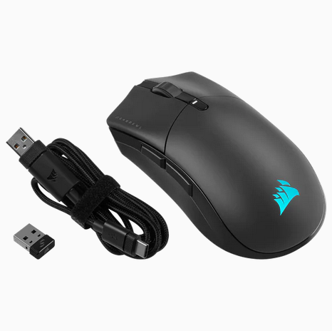 CORSAIR Champion Series SABRE RGB PRO WIRELESS Optisk Trådløs Kabling Sort