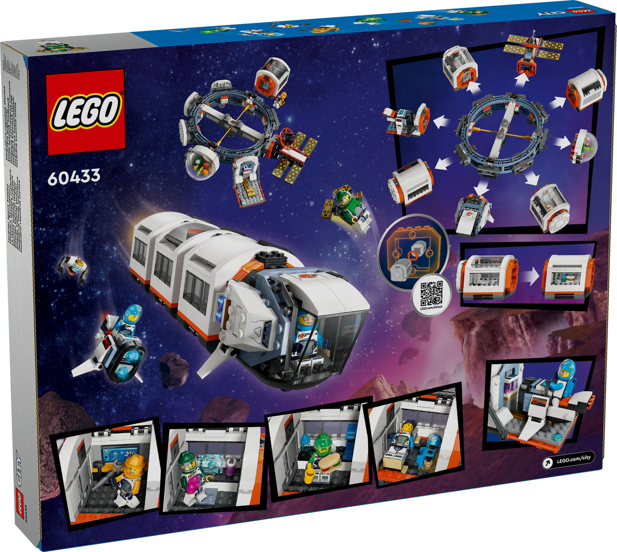 LEGO 60433 City Modular Space Station, Byggleksakssats