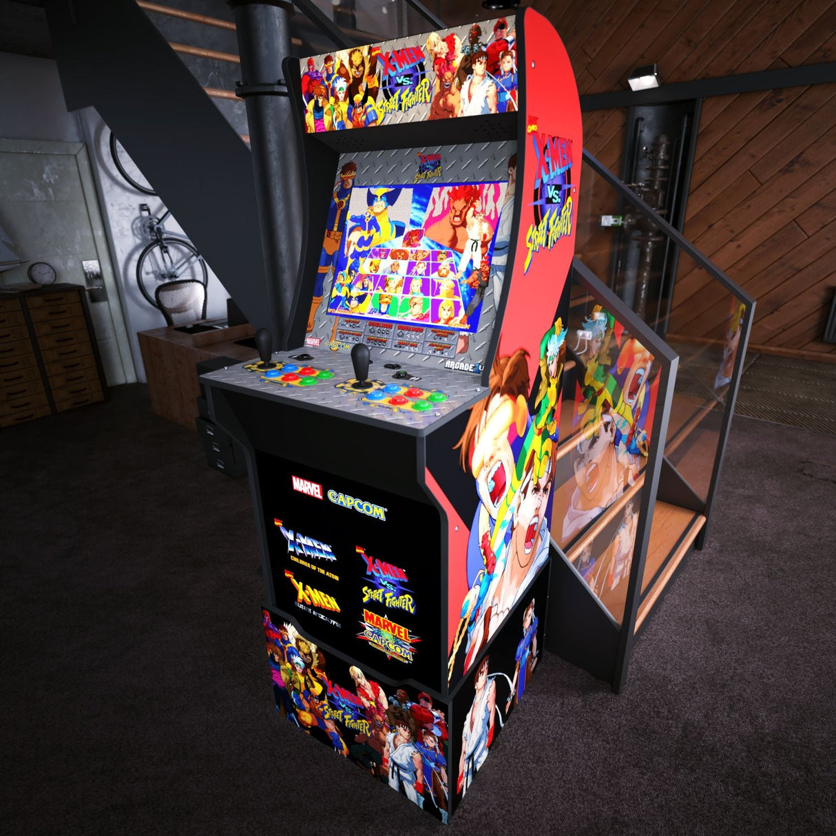 ARCADE 1 UP X-MEN VS STREET FIGHTER ARCADE MACHINE