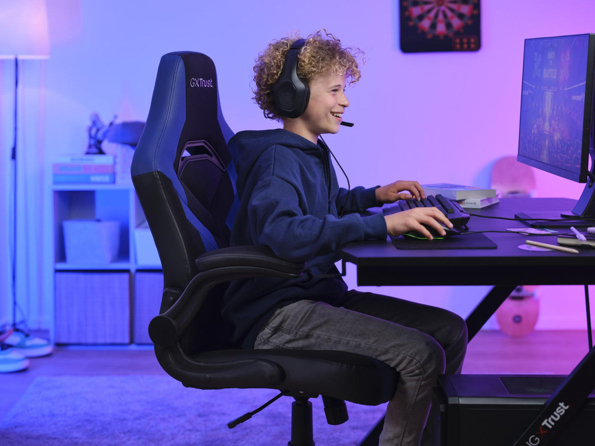 TRUST GXT703B RIYE SPELSTOL - BLÅ