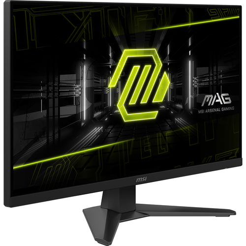 MSI MAG 272F – 27″ gamingskærm, 1920 × 1080, 200 Hz – forside set skråt fra venstre