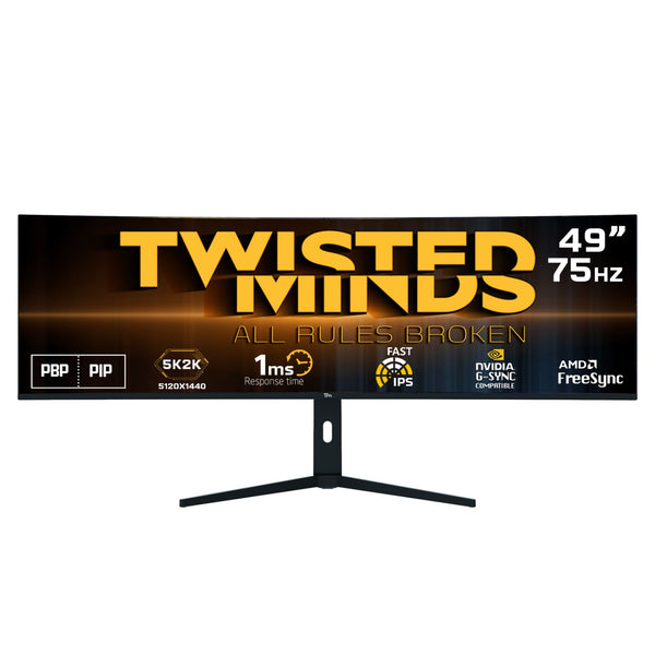 TWISTED MINDS CURVE SPELSKÄRM 49" 5K/2K - 75HZ