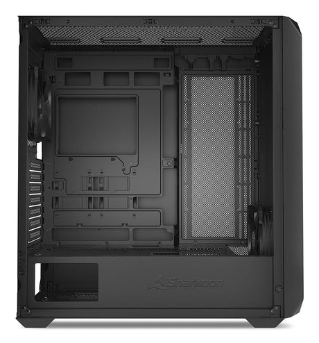 Sharkoon AK2 Black Mesh Front 2x 120mm Fans USB-C BTF ATX Gaming PC Case Sharkoon