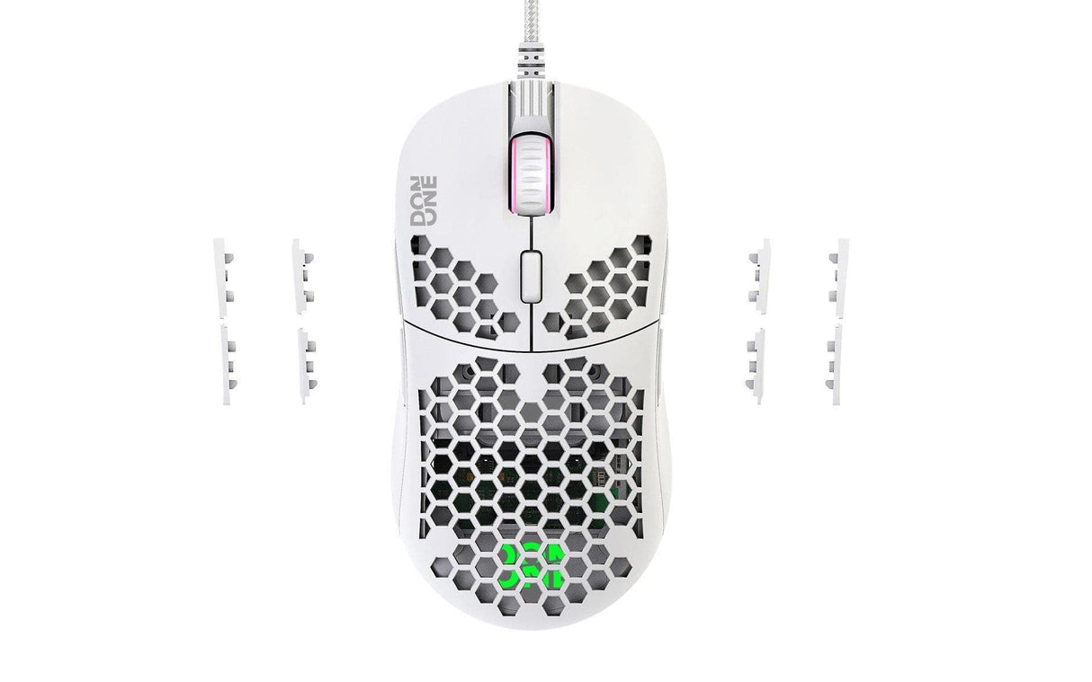 DON ONE - GM500 RGB Lätt Spelmus - VIT