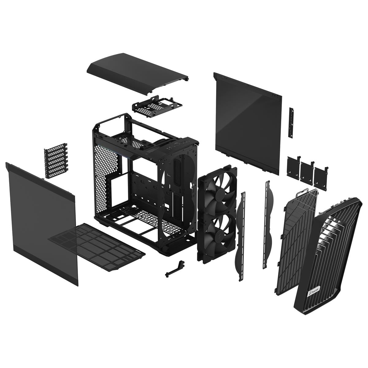 Fractal Design Torrent Kompakt Svart TG Dark Tint