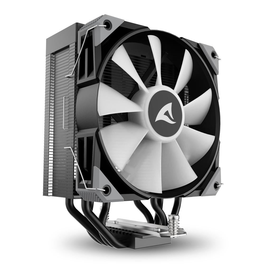 Sharkoon A40 RGB CPU-køler – sort, 156 mm, PWM