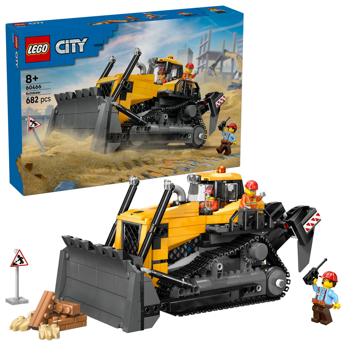 LEGO - LEGO City - Yellow Bulldozer (60466) LEGO