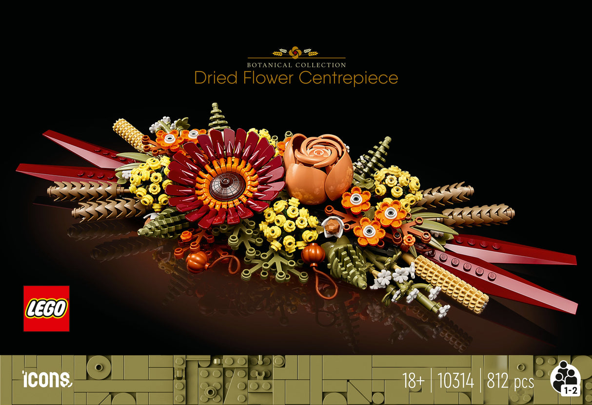 LEGO 10314 Ikoner Torkade Blomsterarrangemang Byggleksak