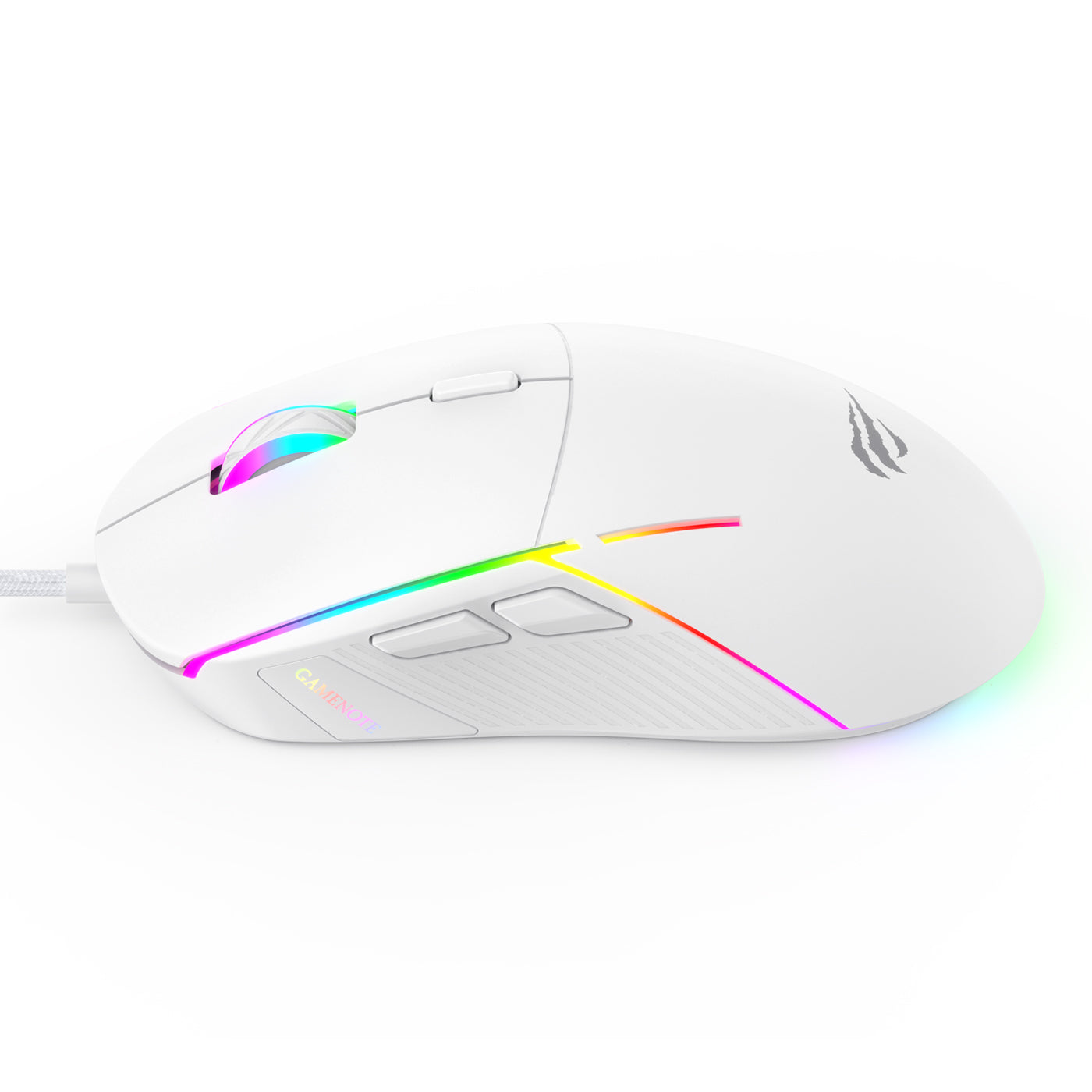 Gamingmus Havit MS961 RGB 1200-12000 DPI (vit)