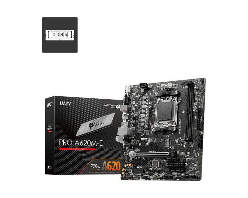 MSI PRO A620M-E - mATX AM5 Moderkort