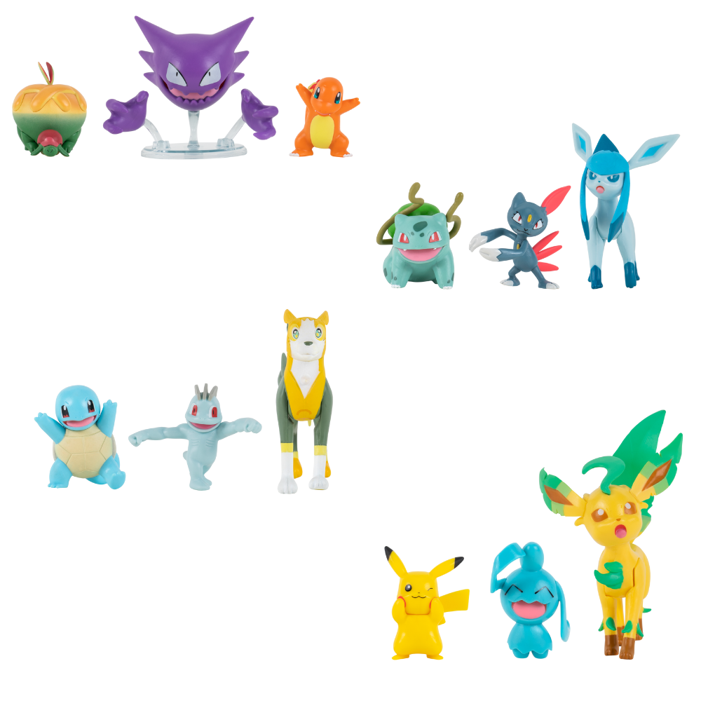 Pokémon - Battle Figure - 3 PK - Assorted (95155_10)