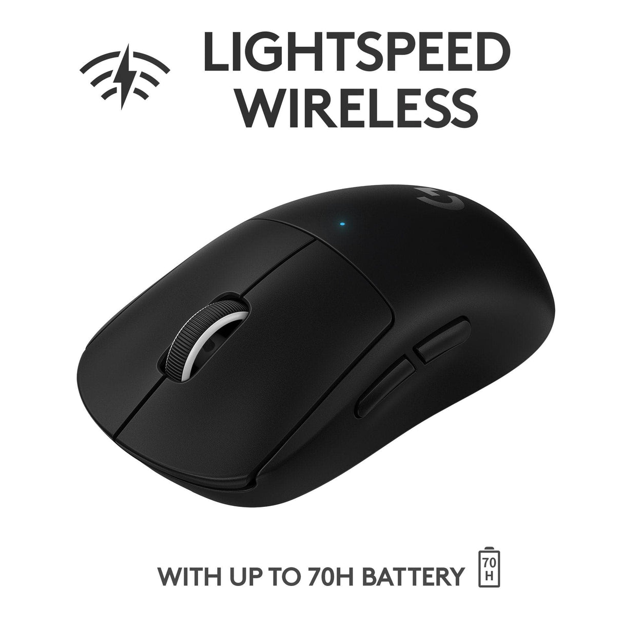 Logitech - PRO X SUPERLIGHT Trådlös Spelmus - Svart