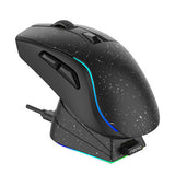 Trådlös Spelmus + Laddningsdocka Dareu A950 RGB 400-12000 DPI (svart)