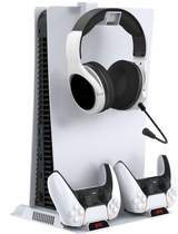 PIRANHA PS5 Cooling Fan Stand With DUAL Controller Stand