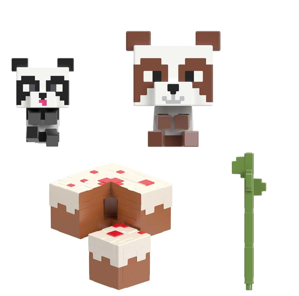 Minecraft - Mob Head Mini&#039;s Panda Playset (HLL25)