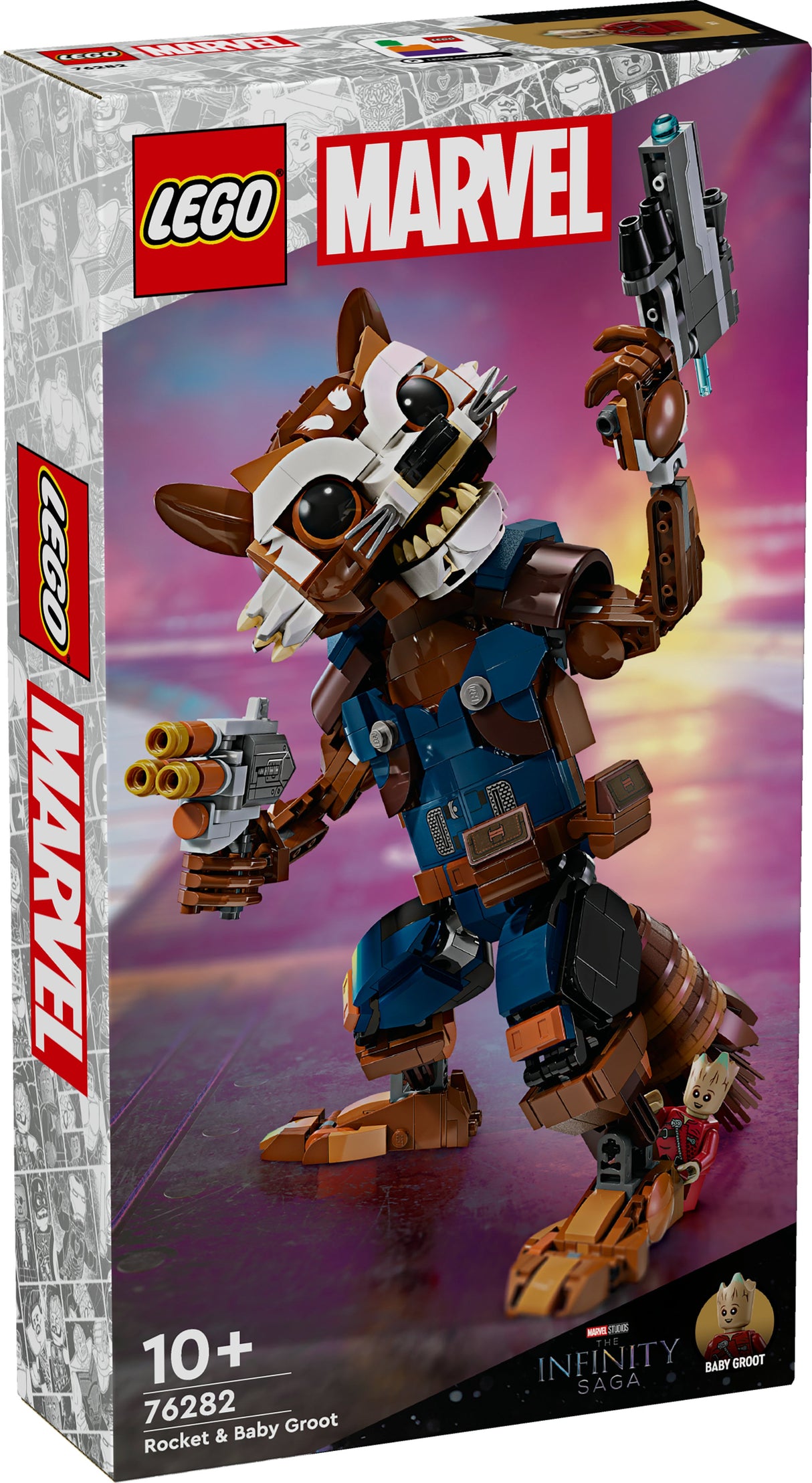 LEGO 76282 Marvel Super Heroes Raket &amp;amp; Baby Groot, Byggleksak