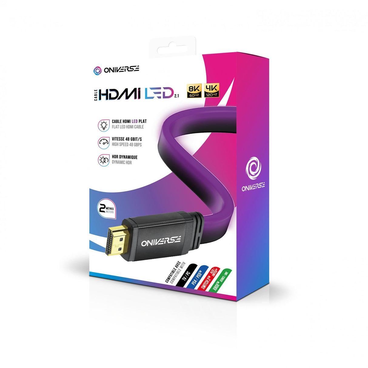 Oniverse Hdmi Led Cable 8K - Purple ONIVERSE