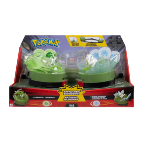 Pokémon Battle Disc Showdown med Alola Sandshrew vs. Sprigatito i emballage