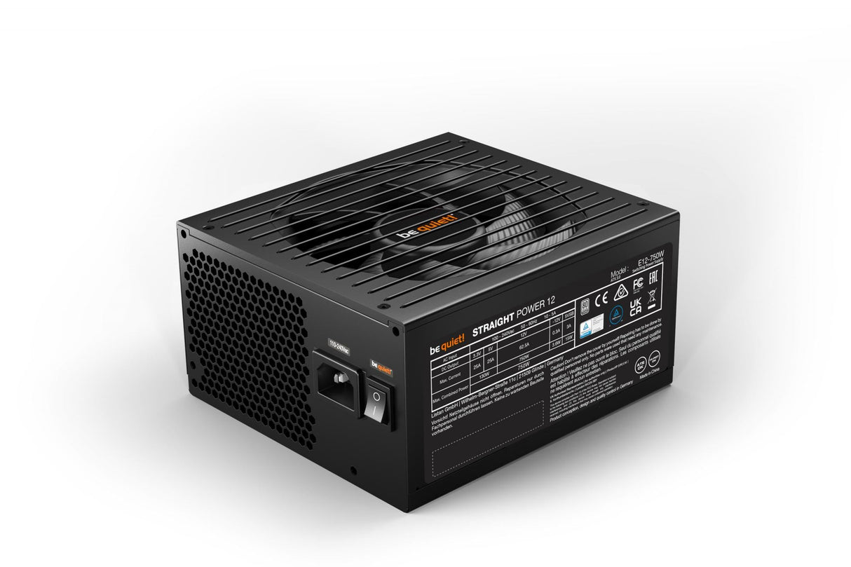 be quiet! Straight Power 12 Platinum 750W ATX3.0, PC power supply (black, 1x 12VHPWR, 4x PCIe, cable management, 750 watts) Be quiet