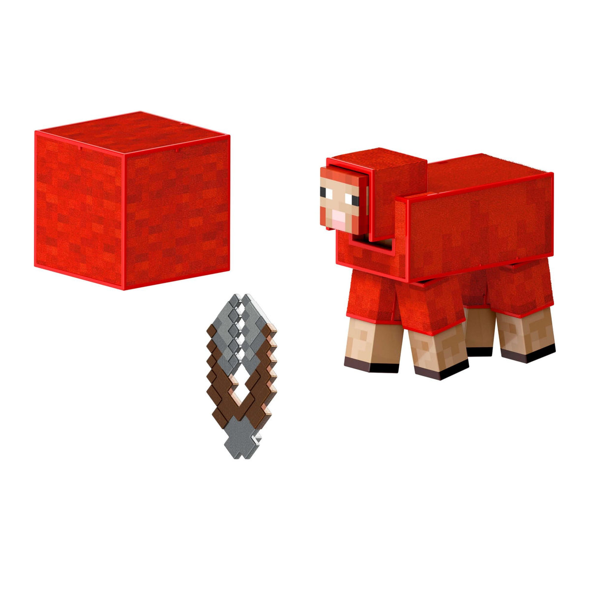 Minecraft - Diamond Level Sheep Action Figure & 3 Accessories (JCV22) Minecraft