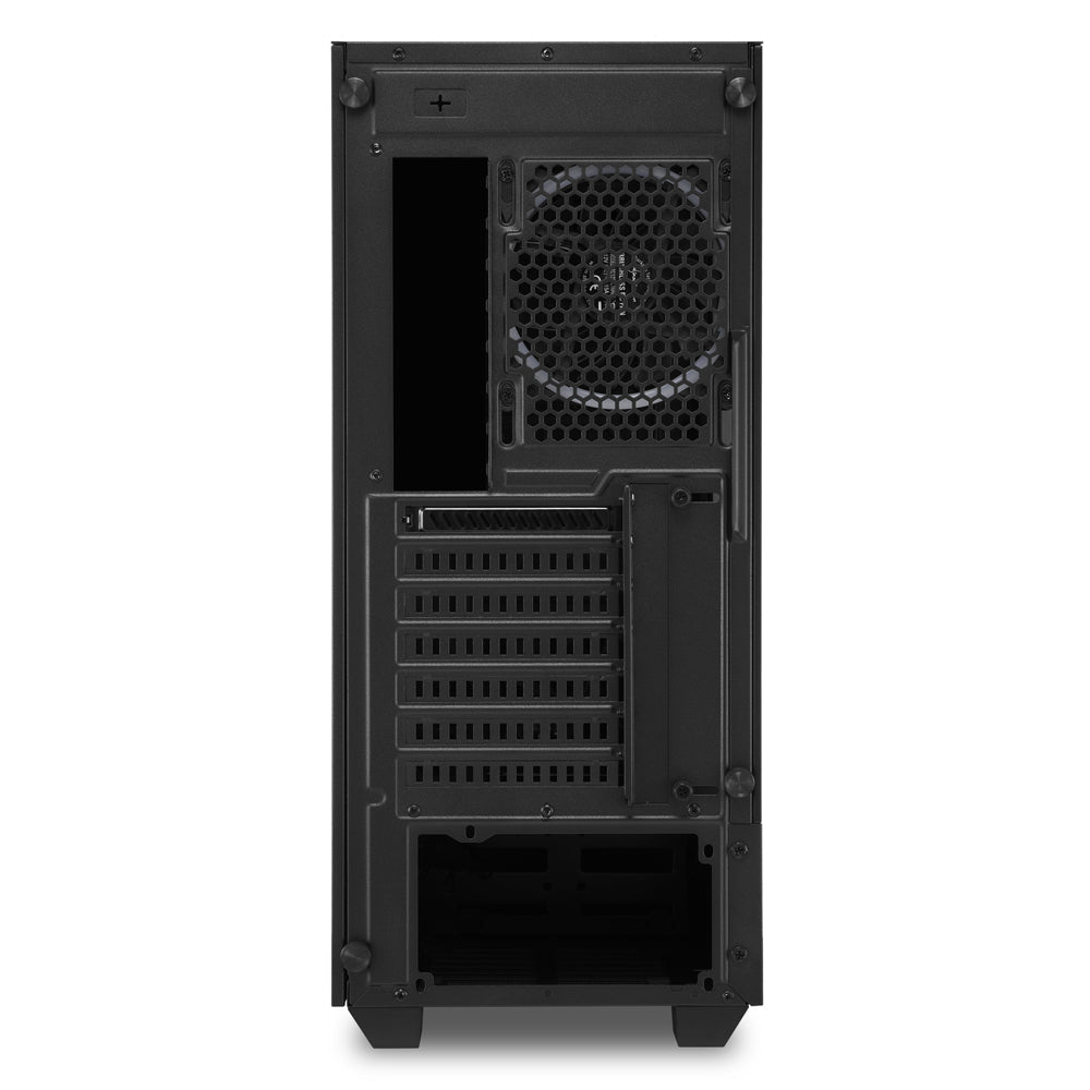 Sharkoon RGB LIT 100 Tower Case (Black, Front and Side Panel of Tempered Glass)