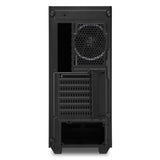 Sharkoon RGB LIT 100 Tower Case (Black, Front and Side Panel of Tempered Glass)